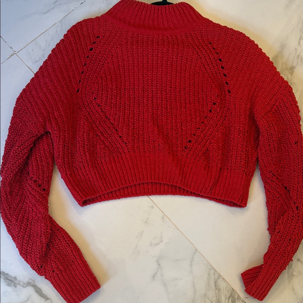 Double Zero- Crop Sweater Medium - image 1